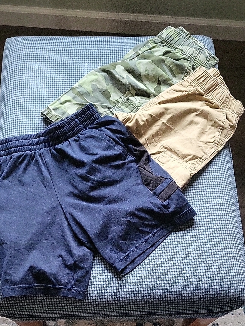 Lot of 3 Boys Shorts - Navy, Khaki & Camo Pack